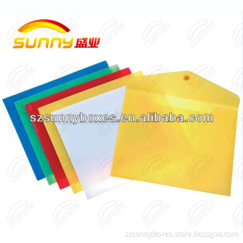 plastic envelope stick file folder